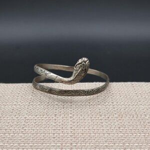 8.5 Inch Snake Serpent Wrap Bangle Bracelet B1117